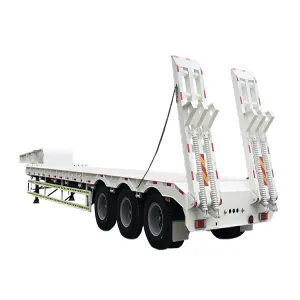 Low flat semi -trailer