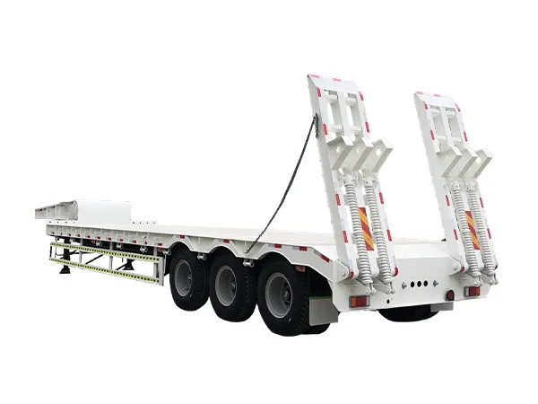 Low flat semi -trailer