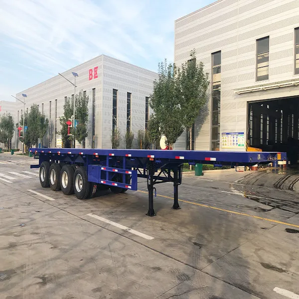 Export Flatbed Semi Trailer with Container Locks for Overseas Buyers