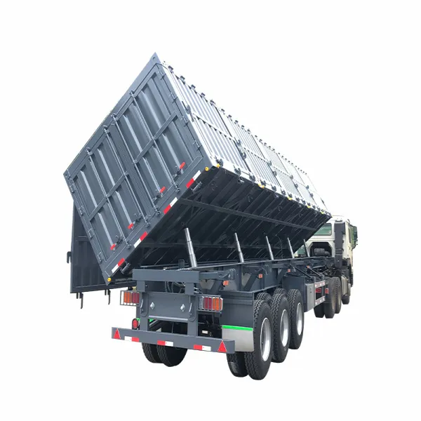 Side dump semi-trailer