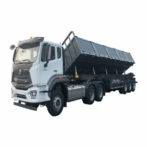 Side dump semi-trailer