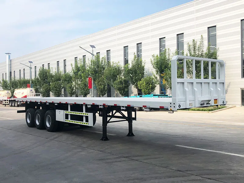 3 Axle Container Flatbed Trailer for 20ft 40ft Container Transport
