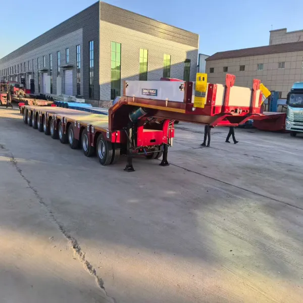 Low Flat Trailer for Heavy Equipment