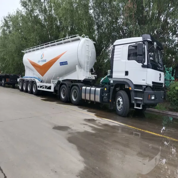 High Strength Powder Tanker Trailer for Cement Plant Supply