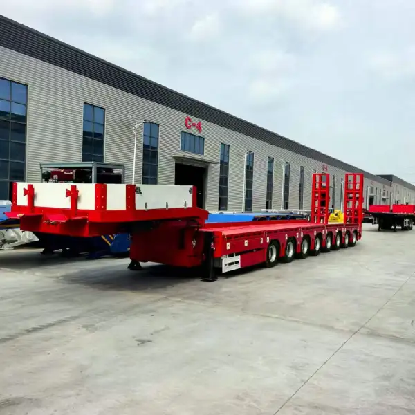 60 Ton Low Flat Trailer Factory