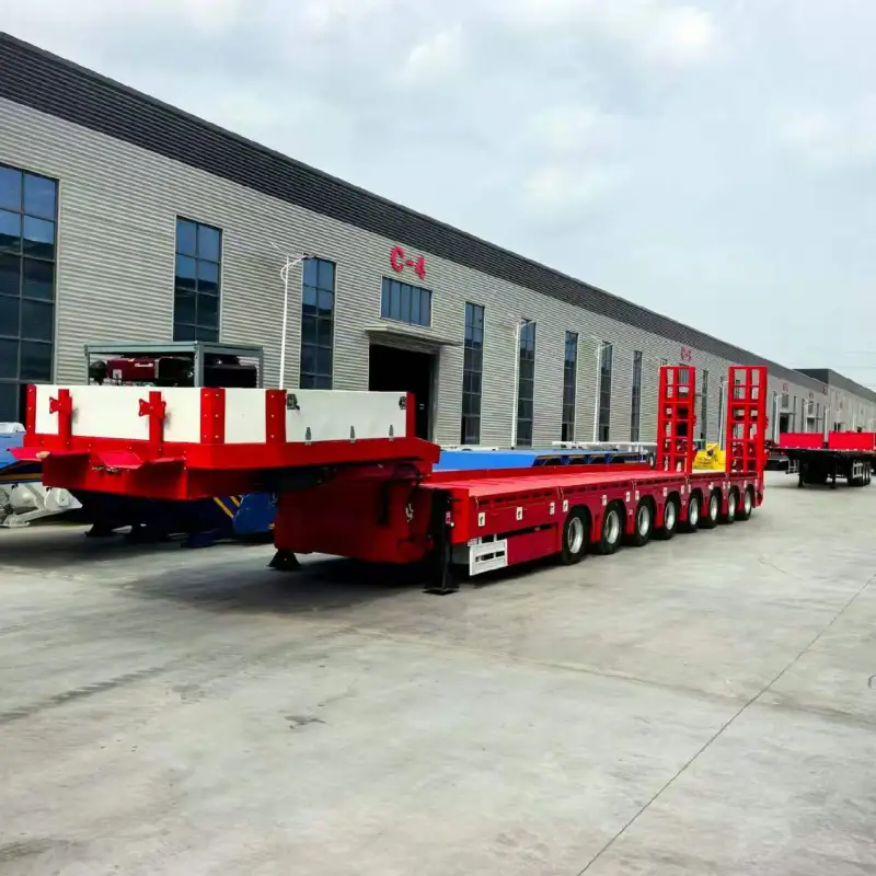 60 Ton Low Flat Trailer Factory