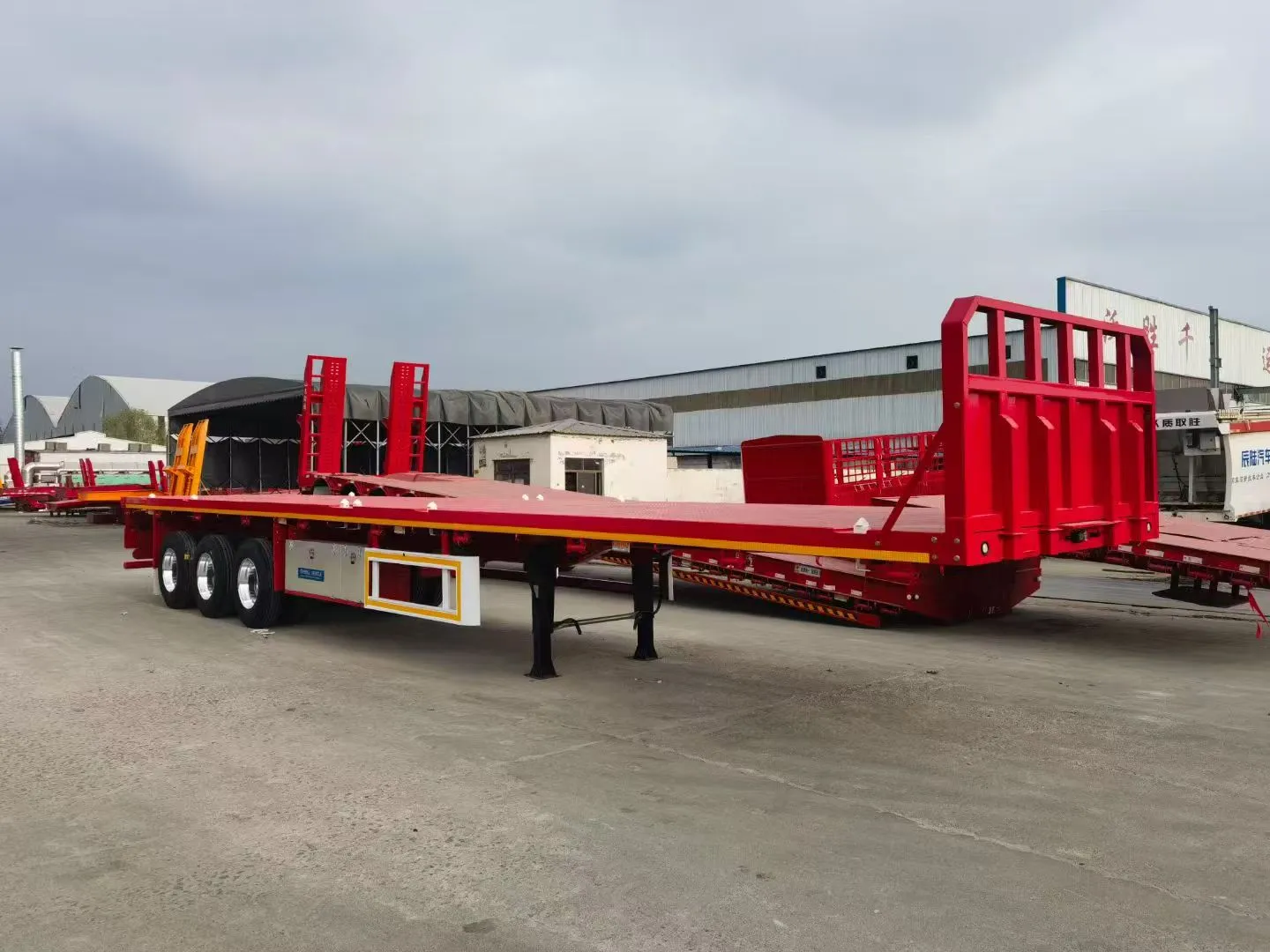 High Strength Flatbed Trailer for African Road Cargo Transport