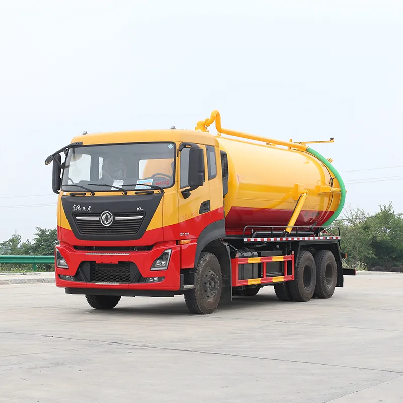 ongfeng Rear Double Axle 18m&sup3; Sewage Suction Truck
