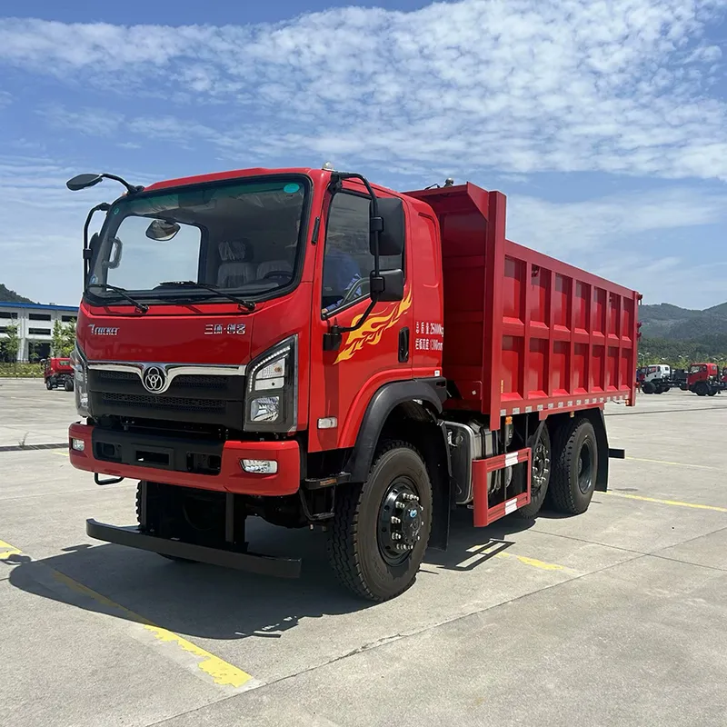 Maker 6x4 lifting axle dump truck