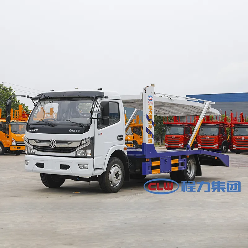 Dongfeng two-seater vehicle transport truck