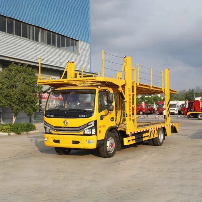 Dongfeng three and four seat car carrier truck