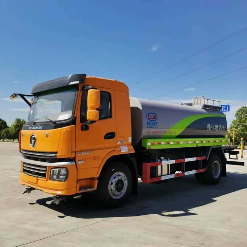 Shaanxi  14.26m&sup3; Green Sprinkler Truck