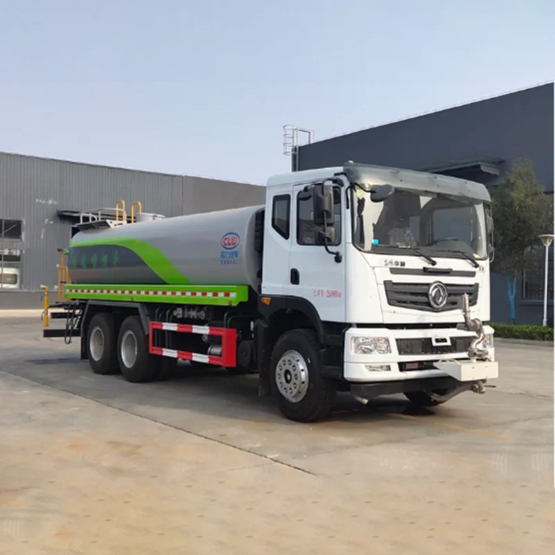 Huashen T5 Rear Double Axle 18.88m&sup3; Green Sprinkler Truck
