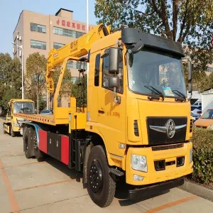 wrecker tow truck lowboy trailer 