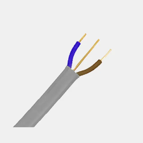 CU/PVC/PVC 6242Y النوى التوأم المسطحة وكابل الأرض