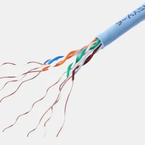 UTP Network Cable Cable 6 Solido Data Twist 6 23awg 305 Meter Cat6 Cable مع مربعات PVC النحاس