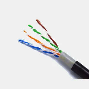 u/ftp cat6 كابل خارجي مزدوج السترات 23awg النحاس الفئة 6