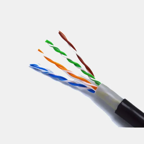 u/ftp cat6 كابل خارجي مزدوج السترات 23awg النحاس الفئة 6