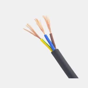 CU/PVC/PVC H05VV-F H05VVH2-F كابل PVC المرن المسطح