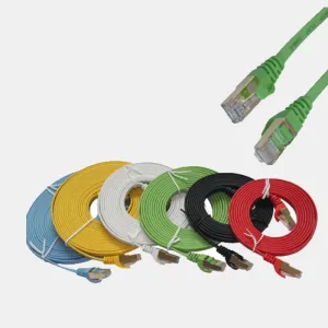 الفئة 7 تصحيح الحبل RJ45 26AWG COPPER CAT7 تصحيح كابلات SSTP CAT7 مسطح التصحيح Kable Cat7