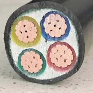 Yjv VV 3X16+1X10mm2 Stranded Copper Wire XLPE Insulation with Low Smoke Halogen-Free LSZH Sheath Cable