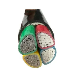 4X120 4X150mm2 4 Cores 3 Phase Aluminum Electric Cable Wire Underground Black Al Power Cable 0.6-1kv XLPE Insulation Material