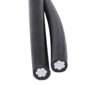 Twisted Aluminum Cable Prc Insulated Aluminum Overhead Cable 2*16mm2