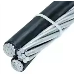 4/0AWG Aluminum Alloy Triplex Cable Overhead XLPE Insulated 4-Core Power Cable for Home Appliances PVC Bare Marine Mining