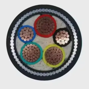 5core*25mm2 5X70mm2 Long AC Electrical Power Cable XLPE Three Phase 600/1000V Copper Conductor