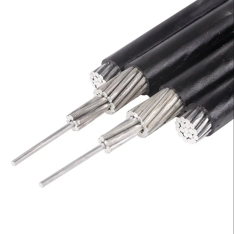 Nannynose 336.4 Secondary Conductor Aluminum 600V AAC AAAC Triplex Service Drop Cable XLPE Insulation for Overhead Application