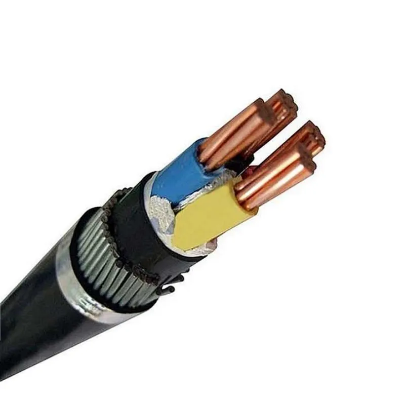 Nh-Vly (Al) Low Voltage Electrical Cable Aluminum Core with XLPE Insulated PVC Sheath Fire Resistant 3*240+1*120mm2 PE Sheathed