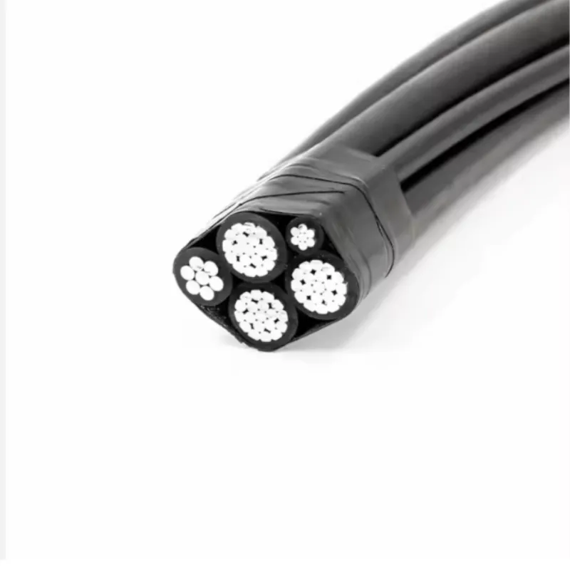 Secondary Conductor Triplex Aluminum Aerial Bundle AAC Wire 4AWG Oyster Overhead Cable