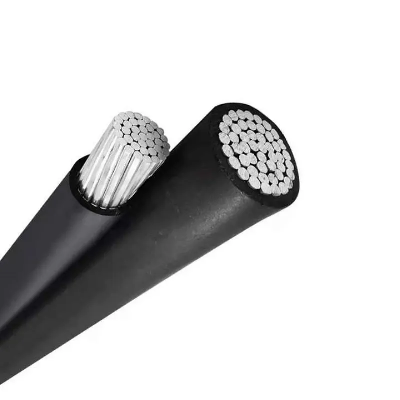 Aluminum Conductor XLPE PE Insulated Triplex Service Drop Cable 3X6AWG 3X4AWG 3X2AWG Overhead Application Price List