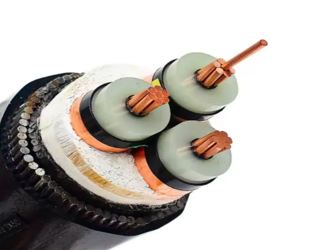 50mm2 3c Cu XLPE Swa PVC 15kv 133% Bil PVC PUR XLPE Insulated Medium Voltage Power Cable