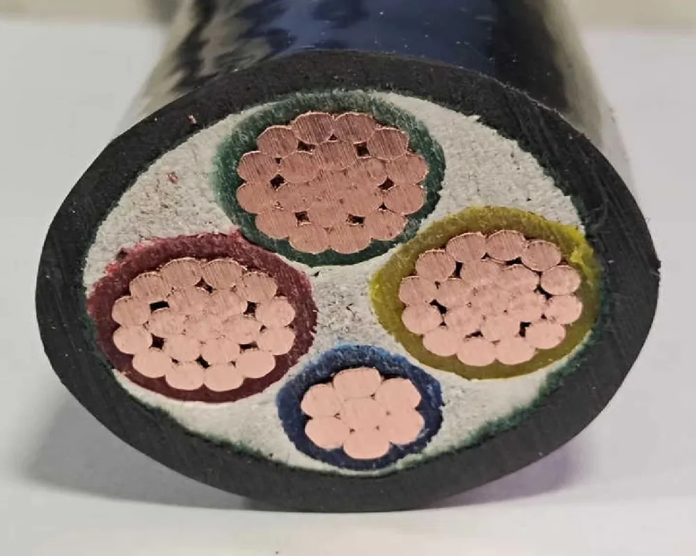 Aluminum Cable 240mm2 CE Certificated 1000V 3X240+1X120mm2 XLPE PVC 3 Core + Earth Waterproof Cables