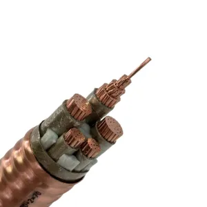 Low Voltage Yjv Yjv22 Sta XLPE Insulated Armoured Cable 600/1000V Cu Copper Tape Screened PVC Sheathed 4 Core Power Cable