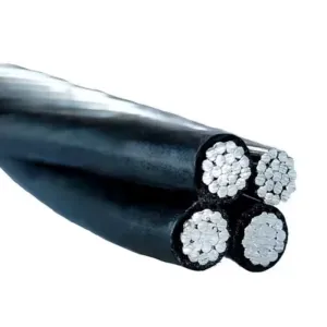 Cowry Lepas 19 Strand Triplex 4/0 AWG Aluminum Cable 336.4 Kcmil XLPE Insulated for Overhead Application