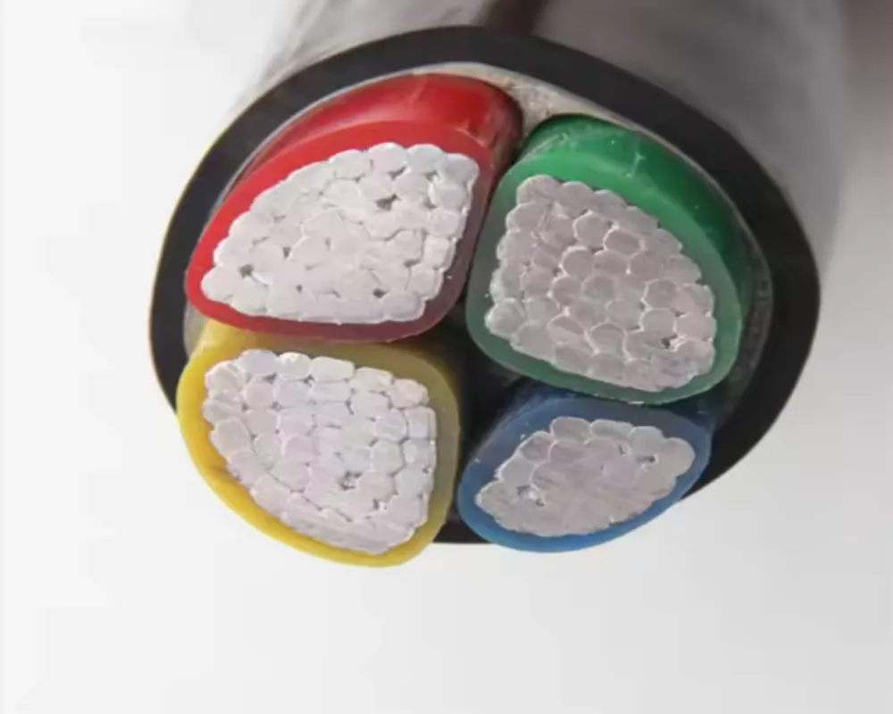 Na2xy-O 4-Core XLPE Aluminum Conductor Electric Cable 95 120 150 185 240 mm2 Low Voltage Black Power Cables