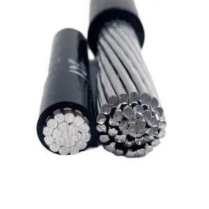 15kv 25kv 35kv Covered Protected Aluminum Single Cores XLPE Insulation PVC High Voltage Power Cable