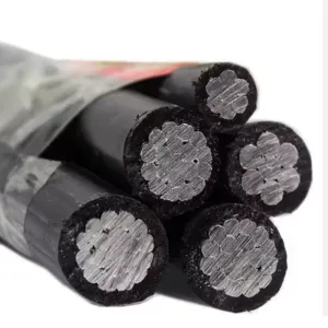 600V 1/0AWG Aluminum Duplex ABC Cable XLPE Insulated 16A Rated Current Power Cables for Overhead Transmission MOQ 500m