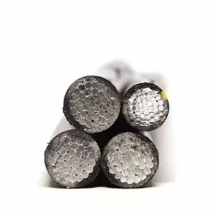 Duplex Pollux 2*8AWG Twisted Overhead Wire Aluminium Service Drop Cable 1*8AWG+1*8AWG AAC ACSR XLPE Insulation Material