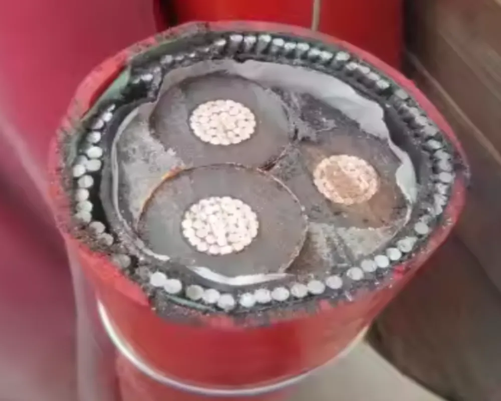 Cu, XLPE, 33kv, 3 Core, 185m2, Copper Power Cable Medium Voltage XLPE Power Cable