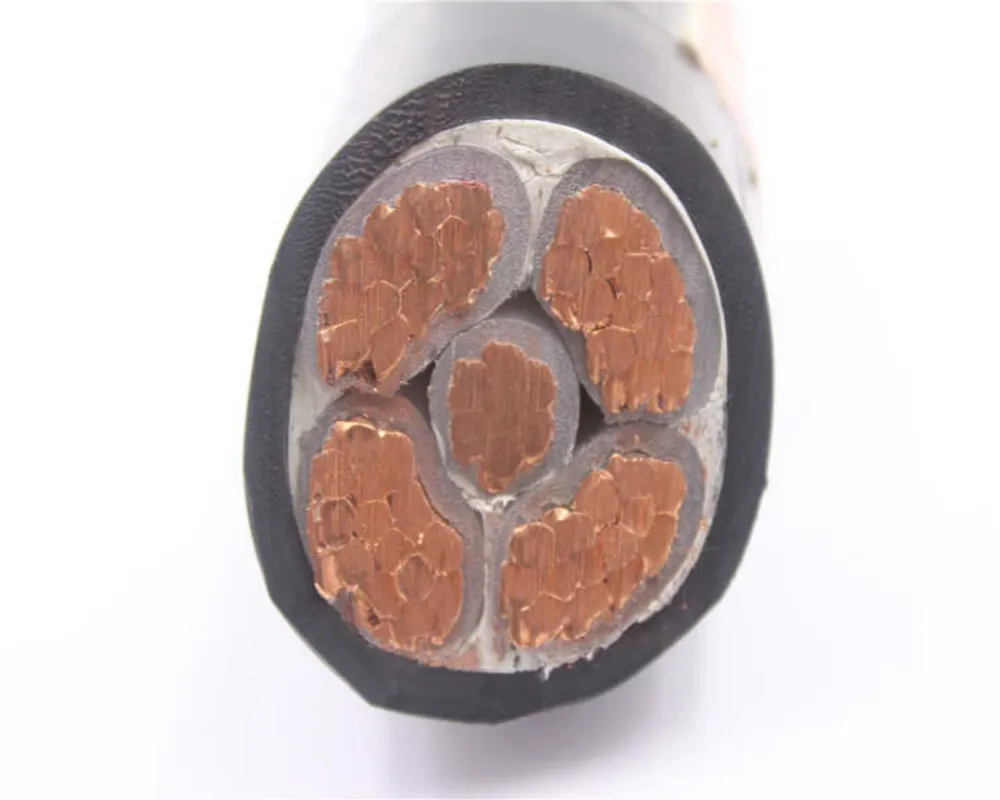 Solid Stranded Copper Wire Electrical XLPE Cable Nyy-Nyy-J PVC Coated 5X2.5/6/10/16mm2 Power Cables Low Voltage 5 Cores Pure