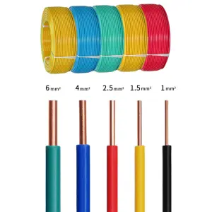 80mm&sup2; Stranded Copper Conductor PVC Insulated Cable, 450/750V