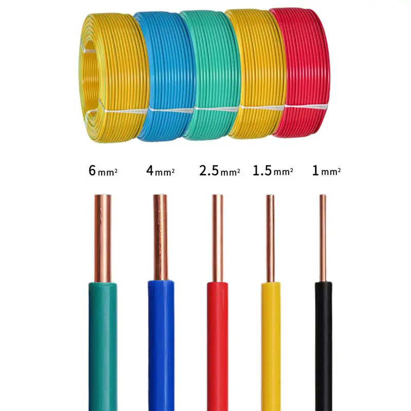 80mm&sup2; Stranded Copper Conductor PVC Insulated Cable, 450/750V