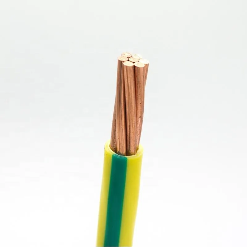 Thw-2 Green Copper Grounding Wire 12AWG & 4AWG 90&deg; C PVC