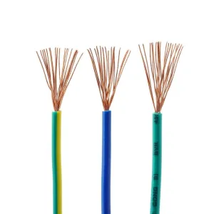 14/1 14/7 Solid Stranded Nylon with PVC Insulation THHN THWN THWN-2 Single Core Electrical Wires 600V Rated Voltage for Heating