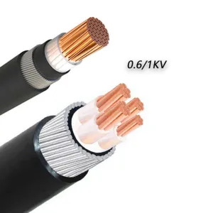 Multi Core 4X50mm2 Low Voltage XLPE PVC Insulated Copper Power Cable Electric Wire