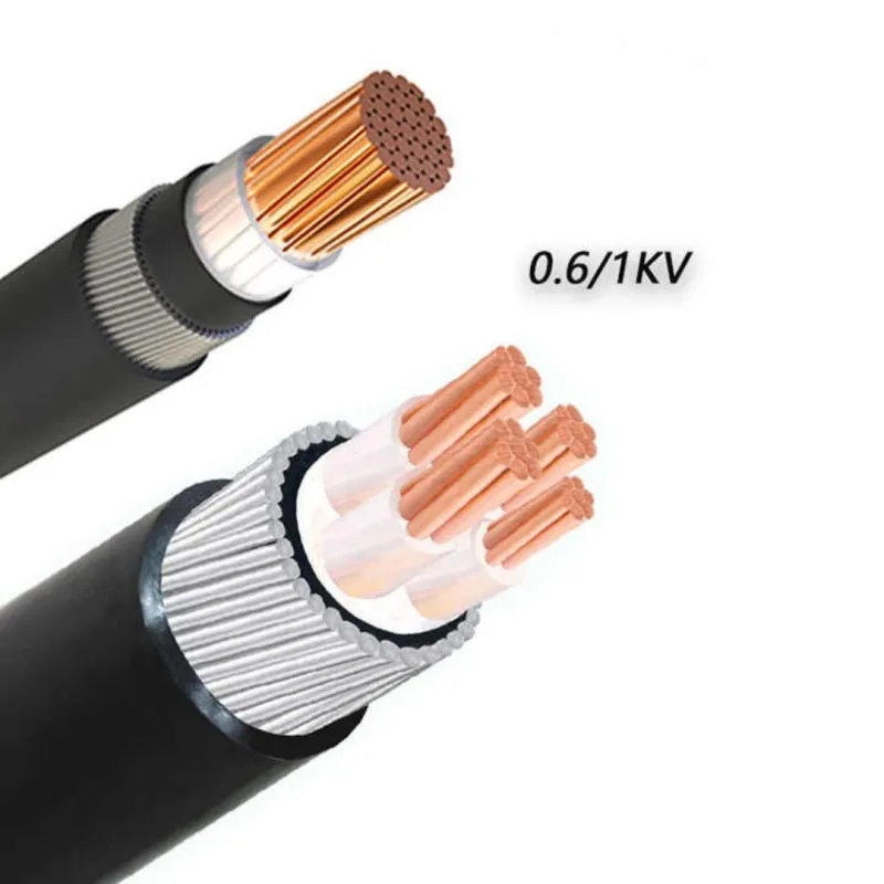 Multi Core 4X50mm2 Low Voltage XLPE PVC Insulated Copper Power Cable Electric Wire