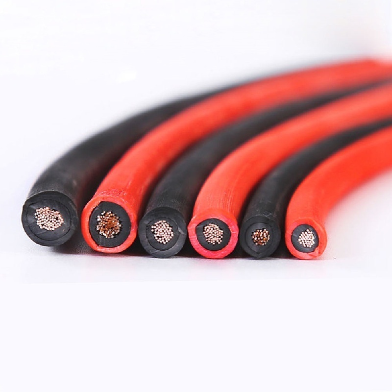Solar Panel Wire, PV Cable for Outdoor Use DC 1800V, UV Resistance High Temp, Red Black Positive Negative Cable 4/6 AWG